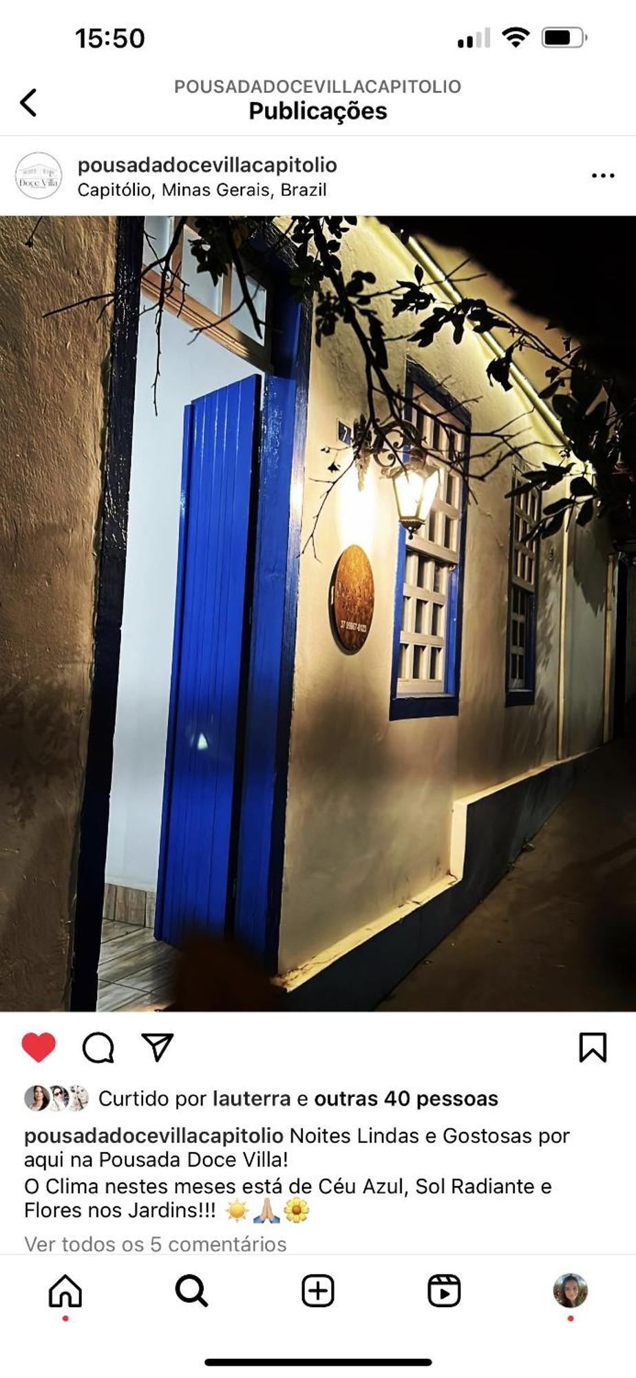 Pousada Doce Villa Капитолиу Экстерьер фото